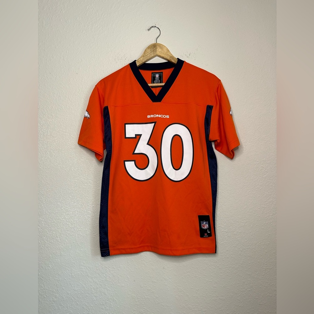 NFL Team Apparel Denver Broncos Lindsay #30 Jersey Size Youth Large